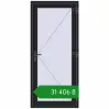 Ціноутворення Вхідні двері 900x2000 мм REHAU Brillant-Design BLACK_ULTI-MATT з двох сторін. Ціна: ₴31,406.13