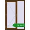 Ціноутворення Вхідні двері 1450x2150 мм REHAU Euro-Design 60 WALNUT з двох сторін. Ціна: ₴34,584.42