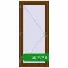 Ціноутворення Вхідні двері 900x2000 мм REHAU Euro-Design 60 WALNUT з двох сторін. Ціна: ₴25,979.46