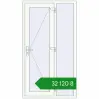 Ціноутворення Вхідні двері 1080x1960 мм REHAU Brillant-Design Білий (RAL 9016) з двох сторін. Ціна: ₴32,120.49