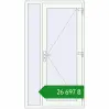 Ціноутворення Вхідні двері 1100x2000 мм REHAU Euro-Design 60 Білий (RAL 9016) з двох сторін. Ціна: ₴26,696.62
