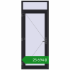 Ціноутворення Вхідні двері 900x2270 мм REHAU Euro-Design 60 BLACK_ULTI-MATT з двох сторін. Ціна: ₴25,693.81