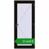 Ціноутворення Вхідні двері 900x2100 мм REHAU Euro-Design 60 BLACK_BROWN з двох сторін. Ціна: ₴23,667.96