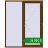 Ціноутворення Вхідні двері 1700x2100 мм REHAU Brillant-Design WALNUT з двох сторін. Ціна: ₴36,080.33