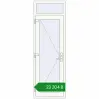 Ціноутворення Вхідні двері 700x2160 мм REHAU Euro-Design 60 ANTHRACITE_GREY_STRUKTURAL ззовні. Ціна: ₴23,203.56
