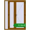 Ціноутворення Вхідні двері 1600x2200 мм REHAU Brillant-Design GOLDEN OAK з двох сторін. Ціна: ₴70,983.72