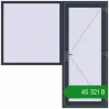 Ціноутворення Вхідні двері 2100x2100 мм REHAU Brillant-Design ANTHRACITE_GREY_STRUKTURAL ззовні. Ціна: ₴45,320.70