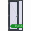 Ціноутворення Вхідні двері 1000x2050 мм REHAU Euro-Design 60 ANTHRACITE_GREY_STRUKTURAL з двох сторін. Ціна: ₴29,455.31