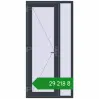 Ціноутворення Вхідні двері 1000x2050 мм REHAU Euro-Design 60 ANTHRACITE_GREY_STRUKTURAL з двох сторін. Ціна: ₴29,217.94