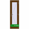 Ціноутворення Вхідні двері 600x1900 мм REHAU Euro-Design 60 WALNUT з двох сторін. Ціна: ₴21,559.05