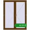 Ціноутворення Вхідні двері 1800x2280 мм REHAU Euro-Design 60 WALNUT з двох сторін. Ціна: ₴46,590.70