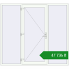 Ціноутворення Вхідні двері 2300x2100 мм REHAU Brillant-Design Білий (RAL 9016) з двох сторін. Ціна: ₴47,735.85