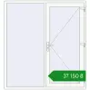 Ціноутворення Вхідні двері 1800x1950 мм REHAU Brillant-Design Білий (RAL 9016) з двох сторін. Ціна: ₴37,149.61