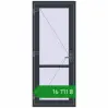 Ціноутворення Внутрішні двері 800x1950 мм REHAU Z74/60 ANTHRACITE_GREY_STRUKTURAL з двох сторін. Ціна: ₴16,711.30