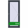 Ціноутворення Внутрішні двері 900x2100 мм REHAU Т94/60 ANTHRACITE_GREY_STRUKTURAL з двох сторін. Ціна: $366.29