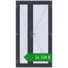 Ціноутворення Внутрішні двері 1200x2200 мм REHAU Т94/60 ANTHRACITE_GREY_STRUKTURAL з двох сторін. Ціна: ₴26,338.38