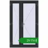 Ціноутворення Внутрішні двері 1250x2050 мм Altest RAL 9017 Traffic black з двох сторін. Ціна: ₴29,174.06