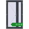 Ціноутворення Внутрішні двері 1200x2050 мм REHAU Т94/60 ANTHRACITE_GREY_STRUKTURAL з двох сторін. Ціна: ₴25,232.11