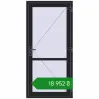 Ціноутворення Внутрішні двері 980x2050 мм REHAU Т94/60 BLACK_ULTI-MATT з двох сторін. Ціна: ₴18,952.04
