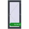 Ціноутворення Внутрішні двері 960x2050 мм REHAU Т94/60 ANTHRACITE_GREY_STRUKTURAL з двох сторін. Ціна: ₴18,040.54