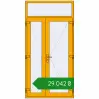 Ціноутворення Внутрішні двері 1200x2400 мм Altest RAL 1003 Signal yellow з двох сторін. Ціна: ₴29,042.47
