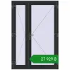 Ціноутворення Внутрішні двері 1400x2050 мм Altest RAL 9017 Traffic black з двох сторін. Ціна: ₴27,929.09