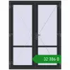 Ціноутворення Внутрішні двері 1600x2100 мм Altest RAL 9017 Traffic black з двох сторін. Ціна: ₴32,386.08