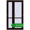Ціноутворення Внутрішні двері 1250x2200 мм REHAU Т94/60 BLACK_BROWN з двох сторін. Ціна: ₴28,320.38