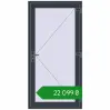 Ціноутворення Внутрішні двері 1000x2000 мм REHAU Т94/60 ANTHRACITE_GREY_STRUKTURAL з двох сторін. Ціна: ₴22,098.57