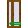 Ціноутворення Внутрішні двері 1050x2050 мм REHAU Т94/60 GOLDEN OAK з двох сторін. Ціна: ₴29,465.61