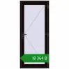 Ціноутворення Внутрішні двері 900x2100 мм REHAU Z74/60 BLACK_BROWN з двох сторін. Ціна: ₴18,363.69