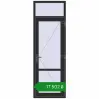 Ціноутворення Внутрішні двері 800x2400 мм Altest RAL 9017 Traffic black з двох сторін. Ціна: ₴17,501.97