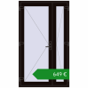 Ціноутворення Внутрішні двері 1200x2050 мм REHAU Т94/60 BLACK_BROWN з двох сторін. Ціна: €649.13