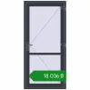Ціноутворення Внутрішні двері 980x2050 мм REHAU Т94/60 ANTHRACITE_GREY_STRUKTURAL з двох сторін. Ціна: ₴18,035.54