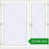 Ціноутворення Внутрішні двері 2000x2000 мм REHAU Т94/60 Білий (RAL 9016) з двох сторін. Ціна: ₴23,847.89