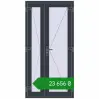 Ціноутворення Внутрішні двері 1000x2000 мм REHAU Т94/60 ANTHRACITE_GREY_STRUKTURAL з двох сторін. Ціна: ₴23,655.97