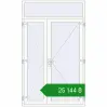 Ціноутворення Внутрішні двері 1500x2500 мм REHAU Z74/60 Білий (RAL 9016) з двох сторін. Ціна: ₴25,144.41