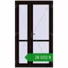Ціноутворення Внутрішні двері 1250x2200 мм REHAU Т94/60 BLACK_BROWN з двох сторін. Ціна: ₴28,002.37