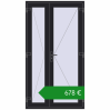 Ціноутворення Внутрішні двері 1200x2200 мм REHAU Т94/60 BLACK_ULTI-MATT з двох сторін. Ціна: €677.74