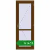 Ціноутворення Внутрішні двері 800x2120 мм REHAU Z74/60 WALNUT з двох сторін. Ціна: ₴22,366.60