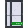 Ціноутворення Внутрішні двері 1450x2300 мм REHAU Т94/60 ANTHRACITE_GREY_STRUKTURAL з двох сторін. Ціна: ₴30,247.37