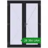 Ціноутворення Внутрішні двері 1500x2100 мм REHAU Z74/60 BLACK_ULTI-MATT з двох сторін. Ціна: ₴28,383.66