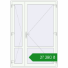 Ціноутворення Внутрішні двері 1600x2300 мм REHAU Т94/60 Білий (RAL 9016) з двох сторін. Ціна: ₴27,280.48