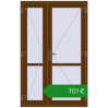 Ціноутворення Внутрішні двері 1300x2050 мм REHAU Т94/60 WALNUT з двох сторін. Ціна: €701.28