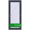 Ціноутворення Внутрішні двері 900x2050 мм REHAU Т94/60 ANTHRACITE_GREY_STRUKTURAL з двох сторін. Ціна: ₴17,341.32