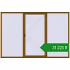 Ціноутворення Вікна 3000x2000 мм REHAU Euro 60 GOLDEN OAK з двох сторін. Ціна: ₴31,225.09