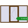 Ціноутворення Вікна 1900x1200 мм REHAU Euro 60 WALNUT з двох сторін. Ціна: ₴13,433.30