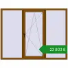 Ціноутворення Вікна 2050x1560 мм REHAU Euro 70 GOLDEN OAK з двох сторін. Ціна: ₴23,802.73