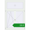 Ціноутворення Вікна 1150x1700 мм REHAU Euro 70 Білий (RAL 9016) з двох сторін. Ціна: €334.77