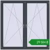 Ціноутворення Вікна 1800x1800 мм REHAU Euro 70 ANTHRACITE_GREY_STRUKTURAL з двох сторін. Ціна: ₴29,584.14